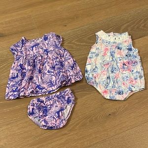 Set of two Lilly Pulitzer outfits - size 3-6 months